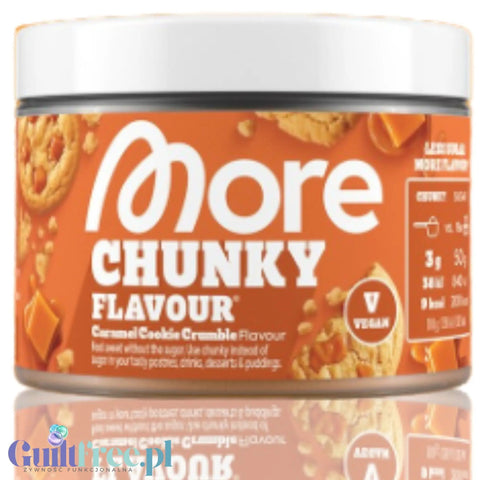 More Nutrition Chunky Flavor Caramel Cookie Crumble - wegański aromat w proszku, Karmelowe Ciasteczko z kruszonką by More Nutrition (more-nutrition-chunky-flavor-caramel-cookie-crumble-weganski-aromat-w-proszku-karmelowe-ciasteczko-z-kruszonka)