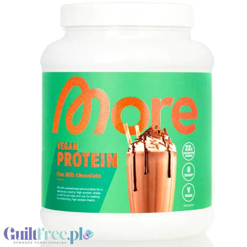 More Nutrition Total Vegan Protein Fine Milk Chocolate 0,6KG - wegańska odżywka na białku grochu, dyni i słonecznikowym by More Nutrition (more-nutrition-total-vegan-protein-fine-milk-chocolate-06kg-weganska-odzywka-na-bialku-grochu-dyni-i-slonecznikowym)