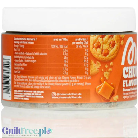 More Nutrition Chunky Flavor Caramel Cookie Crumble - wegański aromat w proszku, Karmelowe Ciasteczko z kruszonką by More Nutrition (more-nutrition-chunky-flavor-caramel-cookie-crumble-weganski-aromat-w-proszku-karmelowe-ciasteczko-z-kruszonka)