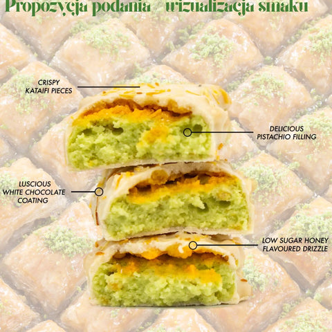 Per4m Protein Bar Baklava - baton białkowy 20g białka, z pistacjami i białą czekoladą by per4m® (per4m-protein-bar-baklava-baton-bialkowy-20g-bialka-smak-baklawy)