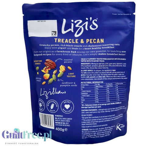 Lizi's Granola Treacle & Pecan - owsiana granola z pekanami i melasą GL7,3 by Lizi's Granola (lizi-s-ranola-gl73-owsiana-z-pekanami-i-melasa-05kg)