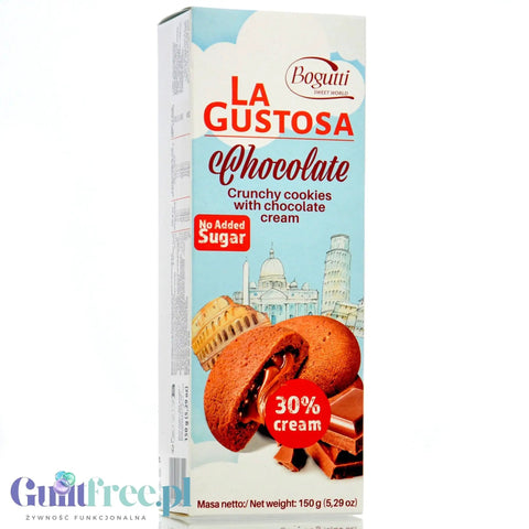 Bogutti La Gustosa Chocolate - Ciastka z kremem czekoladowym bez cukru by Bogutti (bogutti-la-gustosa-chocolate-ciastka-z-kremem-czekoladowym-bez-cukru)