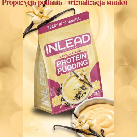 Inlead Protein Pudding Vanilla 0,5kg - waniliowy budyń białkowy, 19g białka w porcji 104kcal by InLead (inlead-protein-pudding-vanilla-05kg-waniliowy-budyn-bialkowy-19g-bialka-w-porcji-104kcal)