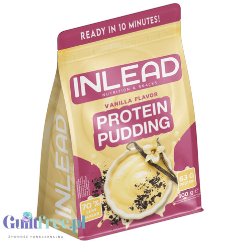 Inlead Protein Pudding Vanilla 0,5kg - waniliowy budyń białkowy, 19g białka w porcji 104kcal by InLead (inlead-protein-pudding-vanilla-05kg-waniliowy-budyn-bialkowy-19g-bialka-w-porcji-104kcal)