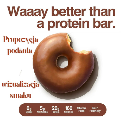 Legendary Foods Protein Donuts Chocolate Dipped - czekoladowe keto donuty bez glutenu 20g białka by Legendary Foods (legendary-foods-protein-donuts-chocolate-dipped-czekoladowe-keto-donuty-bez-glutenu-20g-bialka)