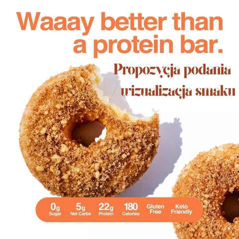 Legendary Foods Protein Donuts Cinnamon Crumble - donuty bez glutenowe 20g białka z posypką by Legendary Foods (legendary-foods-protein-donuts-cinnamon-crumble-donuty-bez-glutenowe-20g-bialka-z-posypka)