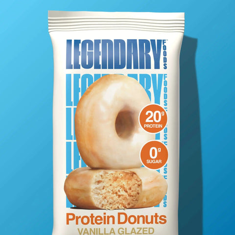 Legendary Foods Protein Donuts Vanilla Glazed - donuty waniliowe z lukrem 20g białka by Legendary Foods (legendary-foods-protein-donuts-vanilla-glazed-donuty-waniliowe-z-lukrem-20g-bialka)