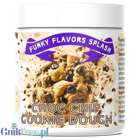 Funky Flavors Splash Chocolate Chip Cookie Dough 50g - aromat słodzący w proszku bez cukru, smak Maślanego Herbatnika by Funky Flavors (funky-flavors-splash-chocolate-chip-cookie-dough-50g-aromat-slodzacy-w-proszku-bez-cukru-smak-maslanego-herbatnika)