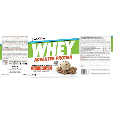 Per4m Whey Advanced Protein Cookie Dough 900g - gęsta odżywka białkowa WPC, WPI & MPC by per4m® (per4m-whey-advanced-protein-cookie-dough-900g-gesta-odzywka-bialkowa-wpc-wpi-mpc)