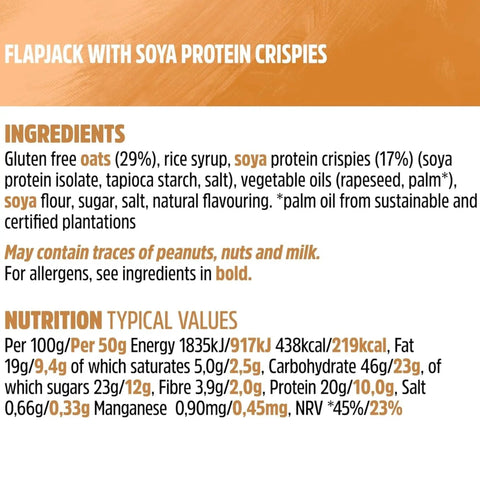 Trek Protein Flapjack Original Oat - bezglutenowy wegański baton z ciemną czekoladą 9g białka by Trek (trek-protein-flapjack-original-oat-bezglutenowy-weganski-baton-z-ciemna-czekolada-9g-bialka)