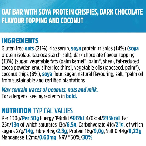 Trek Protein Flapjack Cocoa Coconut - bezglutenowy wegański baton z ciemną czekoladą 9g białka by Trek (trek-protein-flapjack-cocoa-coconut-bezglutenowy-weganski-baton-z-ciemna-czekolada-9g-bialka)