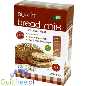 Sukrin chleb bezglutenowy niskowęglowodanowy Chia & Ziarna Konopii by Sukrin (sukrin-chleb-bezglutenowy-niskoweglowodanowy-chia-ziarna-konopii)