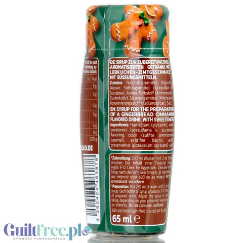 Inlead Barista Syrup Gingerbread - skoncentrowane piernikowe kropelki do kawy bez cukru i kalorii by InLead (inlead-barista-syrup-gingerbread-skoncentrowane-kropelki-do-kawy-bez-cukru-i-kalorii)