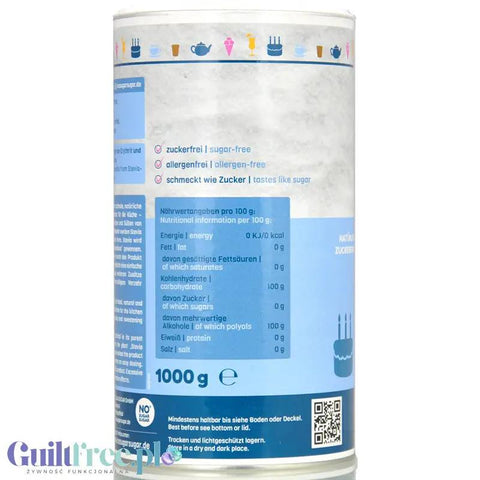 No SUGAR SUGAR Erythritol & Stevia 1kg - słodzik sypki bez kalorii substytut cukru 1:1 by NOsugarSUGAR (no-sugar-sugar-erythritol-stevia-1-kg-slodzik-sypki-bez-kalorii-substytut-cukru-11)