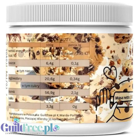 Funky Flavors Splash Chocolate Chip Cookie Dough 200g - aromat słodzący w proszku bez cukru, smak Maślanego Herbatnika by Funky Flavors (funky-flavors-splash-chocolate-chip-cookie-dough-200g-aromat-slodzacy-w-proszku-bez-cukru-smak-maslanego-herbatnika)