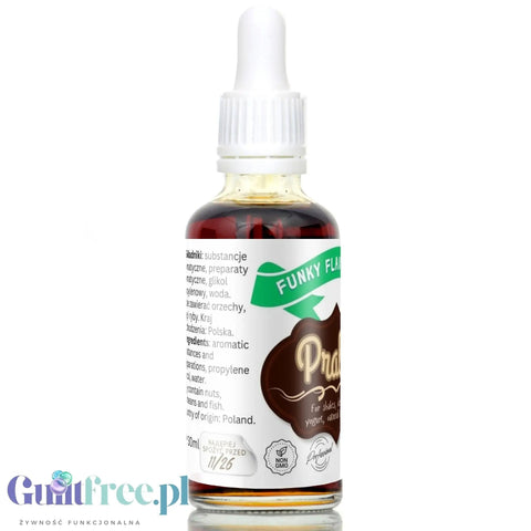 Funky Flavors Basic Praline 30ml - pralinkowe kropelki do potraw i napojów bez cukru i słodzików by Funky Flavors (funky-flavors-praline-30ml-aromat-pralinkowy-bez-cukru-i-bez-tluszczu)