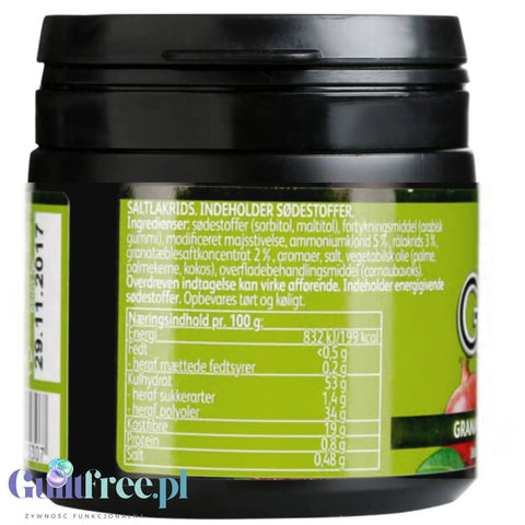 Ga-Jol Granataeble Lakrids 100g - bardzo mocna lukrecja bez cukru o smaku granatu by Ga-Jol (ga-jol-granataeble-lakrids-100g-bardzo-mocna-lukrecja-bez-cukru-o-smaku-granatu)