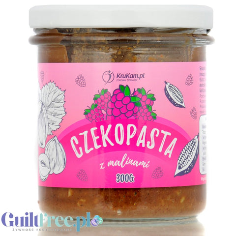 Krukam Czekopasta z Malinami - kakaowa pasta laskowa z malinami bez dodatku cukru by KruKam (krukam-czekopasta-z-malinami-kakaowa-pasta-laskowa-z-malinami-bez-dodatku-cukru)