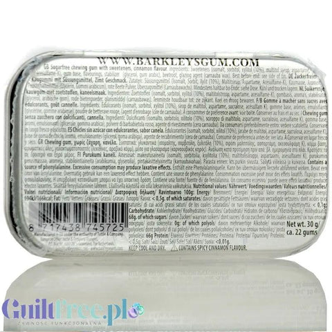 Barkley's Cinnamon Mints 30g - miętówki cynamonowe bez cukru w ozdobnej puszce by Barkley's (barkleys-cinnamon-mints-30g-mietowki-cynamonowe-bez-cukru-w-ozdobnej-puszce)