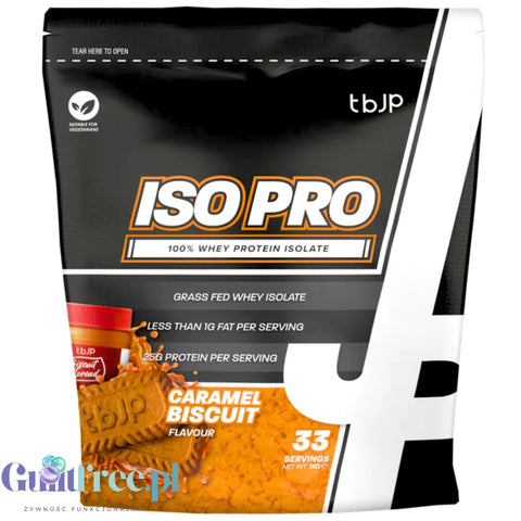 TBJP ISO PRO Caramel Biscuit 1kg - odżywka białkowa WPI 90%, smak krem Speculoos by TBJP (tbjp-iso-pro-caramel-biscuit-1kg-odzywka-bialkowa-wpi-90-smak-krem-speculoos)
