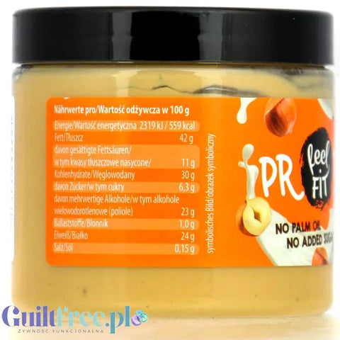 FeelFIT Protein Milky Nut - proteinowy krem mleczno - orzechowy 24% białka, bez oleju palmowego i cukru by Feel Fit (feelfit-protein-milky-nut-proteinowy-krem-mleczno-orzechowy-24-bialka-bez-oleju-palmowego-i-cukru)