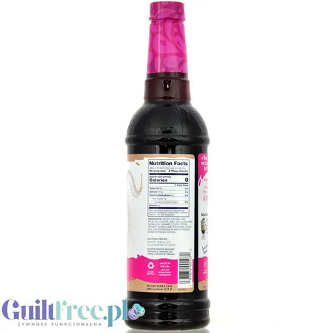 Jordan's Skinny Syrups Salted Dark Chocolate Espresso - syrop do kawy zero kalorii bez cukru, smak Espresso z Ciemną Czekoladą by Skinny Mixes Jordan's (skinny-syrups-salted-dark-chocolate-espresso-syrop-0-kcal-edycja-limitowana)