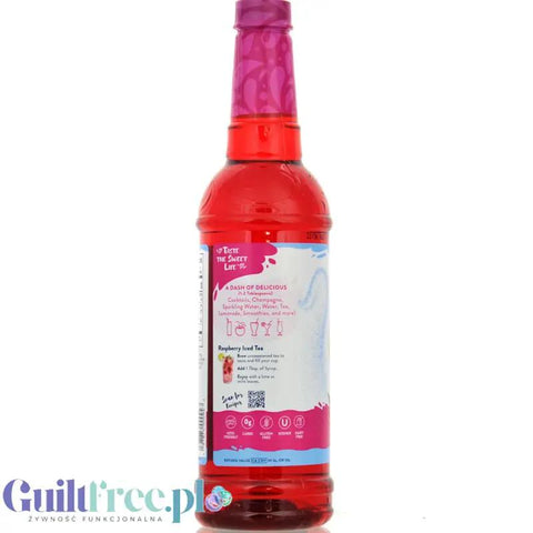 Jordan's Skinny Syrups Raspberry 0kcal - syrop do herbaty, Malina by Skinny Mixes Jordan's (jordan-s-skinny-syrups-malina-syrop-zero-kcal)