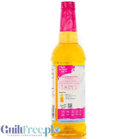 Jordan's Skinny Syrups Peach - brzoskwiniowy syrop do herbaty bez cukru, zero kalorii by Skinny Mixes Jordan's (skinny-syrups-brzoskwinia-syrop-0kcal)