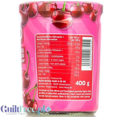 Inlead Fruit Spread Sour Cherry - wiśniowy dżem frużelina bez dodatku cukru tylko 47kcal by InLead (inlead-fruit-spread-sour-cherry-wisniowy-dzem-fruzelina-bez-dodatku-cukru-tylko-47kcal)