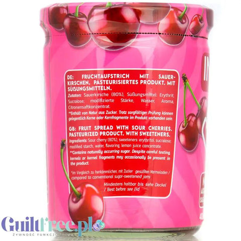 Inlead Fruit Spread Sour Cherry - wiśniowy dżem frużelina bez dodatku cukru tylko 47kcal by InLead (inlead-fruit-spread-sour-cherry-wisniowy-dzem-fruzelina-bez-dodatku-cukru-tylko-47kcal)