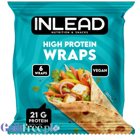 Inlead High Protein Wraps - proteinowe tortille niskowęglowodanowe, 6 wrapów by InLead (inlead-high-protein-wraps-proteinowe-tortille-niskoweglowodanowe-6-wrapow)