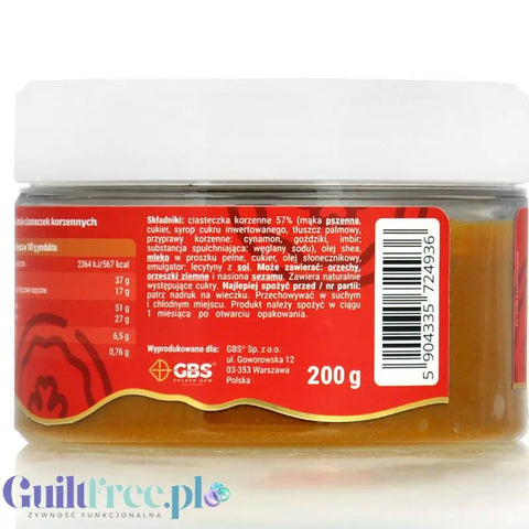 GBS Krem z ciasteczek korzennych z posypką z ciasteczek i nutą cynamonu (CHEAT MEAL) by Golden Bow Solutions (gbs-krem-z-ciasteczek-korzennych-z-posypka-z-ciasteczek-i-nuta-cynamonu-cheat-meal)