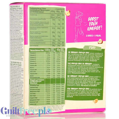 Damhert Regime Protein Bars Hazelnut 8 x 107kcal - batoniki orzechowe w czekoladzie by Damhert (damhert-regime-protein-bars-hazelnut-8-x-107kcal-batoniki-orzechowe-w-czekoladzie)
