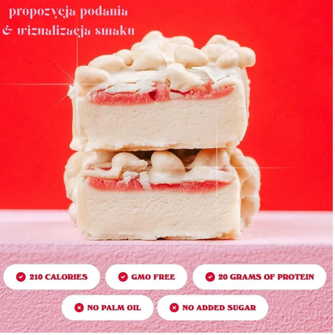 Barebells Barebells Wild Cherry - miękki baton białkowy z nadzieniem wiśniowym w polewie z białej czekolady - Protein Bars