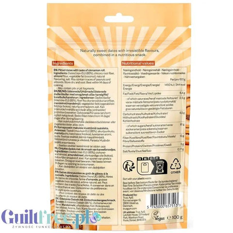 True Dates Cinnamon Roll - daktyle nadziewane bez dodatku cukru z naturalnym aromatem cynamonki by True Dates (true-dates-cinnamon-roll-daktyle-nadziewane-bez-dodatku-cukru-z-naturalnym-aromatem-cynamonki)