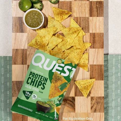 Quest Tortilla Chips, Salsa Verde - chipsy proteinowe 19g białka, smak ziołowo-cytrusowy by Quest Nutrition (quest-tortilla-chips-salsa-verde-chipsy-proteinowe-19g-bialka)