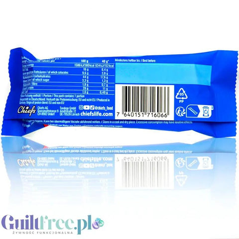 Chiefs Core Protein Choco Pretzel 152kcal - baton proteinowy 11g białka z czekoladowym kremem i precelkami by Chiefs (chiefs-core-protein-choco-pretzel-152kcal-baton-proteinowy-11g-bialka-z-czekoladowym-kremem)