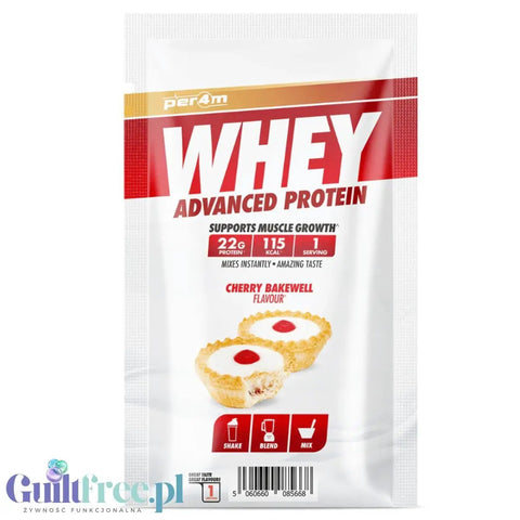 Per4m Whey Advanced Protein Cherry Bakewell 30g saszetka - gęsta odżywka białkowa WPC, WPI & MPC by per4m® (per4m-whey-advanced-protein-cherry-bakewell-30g-saszetka-gesta-odzywka-bialkowa-wpc-wpi-mpc)
