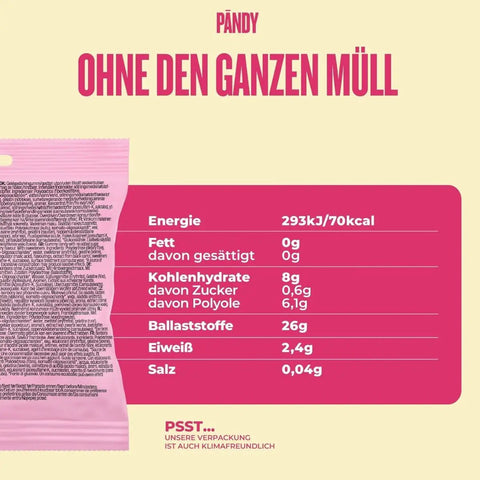 Pandy Candy Sweet Hearts Valentines Edition - błonnikowe malinowe żelkowe serduszka bez cukru 45% mniej kalorii by Pandy Protein (pandy-candy-sweet-hearts-valentines-edition-blonnikowe-malinowe-zelkowe-serduszka-bez-cukru-45-mniej-kalorii)