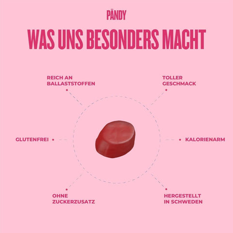 Pandy Candy Winegums - żelki błonnikowe bez cukru 45% mniej kalorii, smak czerwonych owoców i cytrusów by Pandy Protein (pandy-candy-winegums-zelki-blonnikowe-bez-cukru-45-mniej-kalorii-smak-czerwonych-owocow-i-cytrusow)