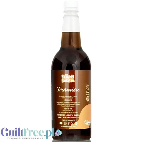 Skinny Food Barista Tiramisu 1L - syrop zero kalorii do kawy, bez cukru o smaku tiramisu by Skinny Food (skinny-food-barista-coffee-syrup-tiramisu-1l-syrop-zero-kalorii-do-kawy-bez-cukru-o-smaku-tiramisu)