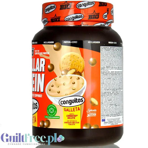BIG® Micellar Casein, Conguitos Galleta Chocolate 1kg - gęsta deserowa odżywka białkowa, smak ciasteczko & mleczna czekolada by MAX Protein® (ig-micellar-casein-conguitos-galleta-chocolate-1kg-gesta-deserowa-odzywka-bialkowa-smak-ciasteczko-mleczna-czekolada)