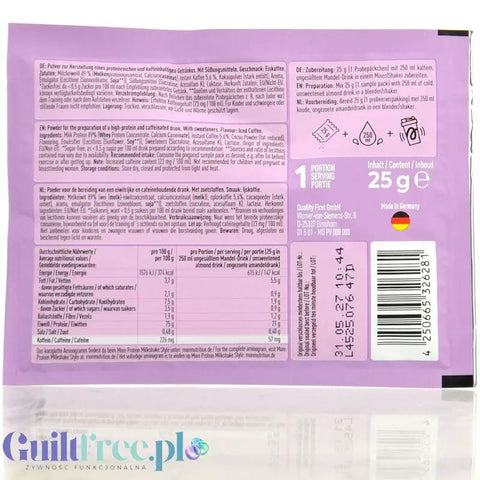 More Nutrition Total Protein Chocolate Milkshake 25 g - kazeina, gęsta odżywka białkwa z laktazą by More Nutrition (more-nutrition-total-protein-chocolate-milkshake-25-g-kazeina-geste-bialko-z-laktaza)