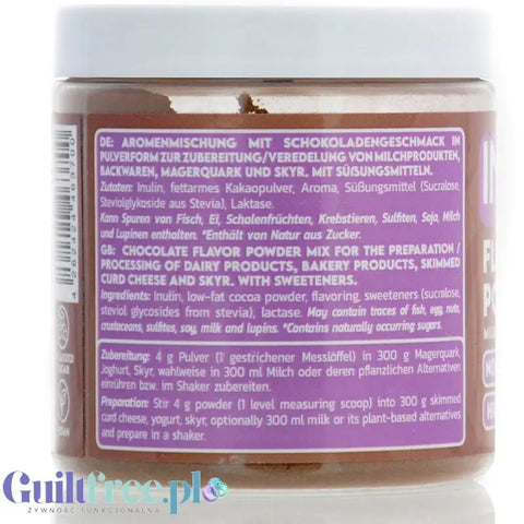 Inlead Flavor Powder Milk Choc 90g - błonnikowy aromat słodzący w proszku bez cukru, Mleczna Czekolada by InLead (inlead-flavor-powder-milk-choc-90g-blonnikowy-aromat-slodzacy-w-proszku-bez-cukru-mleczna-czekolada)