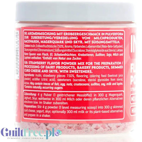 Inlead Flavor Powder Strawberry 90g - błonnikowy aromat słodzący w proszku bez cukru o smaku truskawkowym by InLead (inlead-flavor-powder-strawberry-90g-blonnikowy-aromat-slodzacy-w-proszku-bez-cukru-o-smaku-truskawkowym)