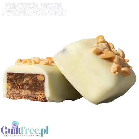 Treatfuls Love At First Bite - wegański organiczny batonik z orzechami ziemnymi w białej czekoladzie bez dodatku cukru by Treatfuls (treatfuls-love-at-first-bite-weganski-organiczny-batonik-z-orzechami-ziemnymi-w-bialej-czekoladzie-bez-dodatku-cukru)