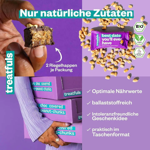 Treatfuls Best Date You'll Ever Have - wegański organiczny batonik z orzeszkami i soloną gorzką czekoladą bez dodatku cukru by Treatfuls (treatfuls-best-date-you-ll-ever-have-weganski-organiczny-batonik-z-orzeszkami-i-solona-gorzka-czekolada-bez-dodatku-cukru)