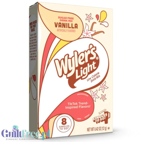 Wyler's Singles To Go Vanilla - waniliowe saszetki smakowe bez cukru do napojów i deserów by Singles to Go (saszetki, różne marki) (wyler-s-singles-to-go-vanilla-saszetki-smakowe-do-wody-bez-cukru-i-kcal-smak-wanilia)