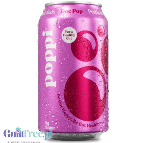 Poppi Prebiotic Soda Doc Pop 355ml - funkcjonalny napój z błonnikiem, stewią i octem jabłkowym by Poppi Soda (poppi-prebiotic-soda-doc-pop-355ml-funkcjonalny-napoj-z-blonnikiem-stewia-i-octem-jablkowym)