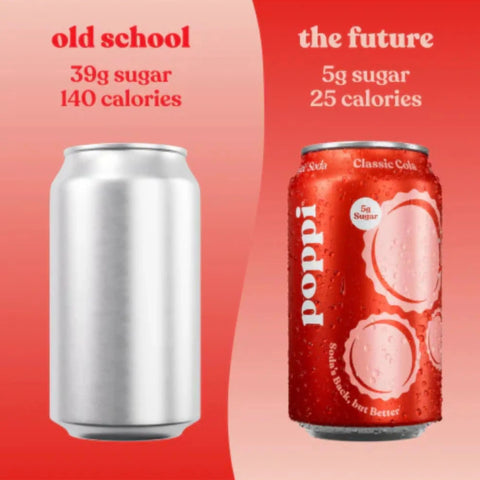 Poppi Prebiotic Soda Classic Cola 355ml - funkcjonalny napój z błonnikiem, stewią i octem jabłkowym by Poppi Soda (poppi-prebiotic-soda-classic-cola-355ml-funkcjonalny-napoj-z-blonnikiem-stewia-i-octem-jablkowym)